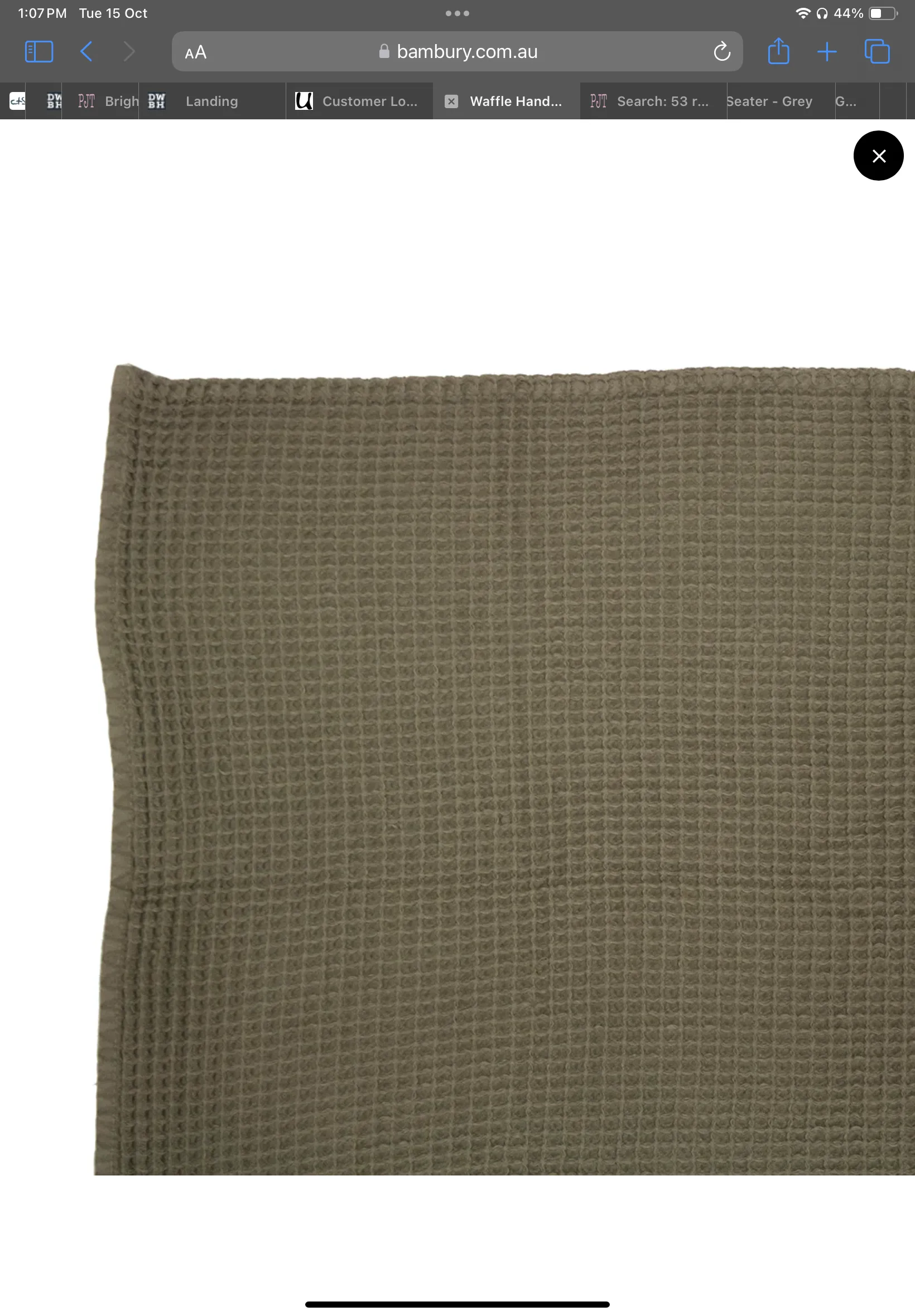 Waffle Hand Towel - Olive