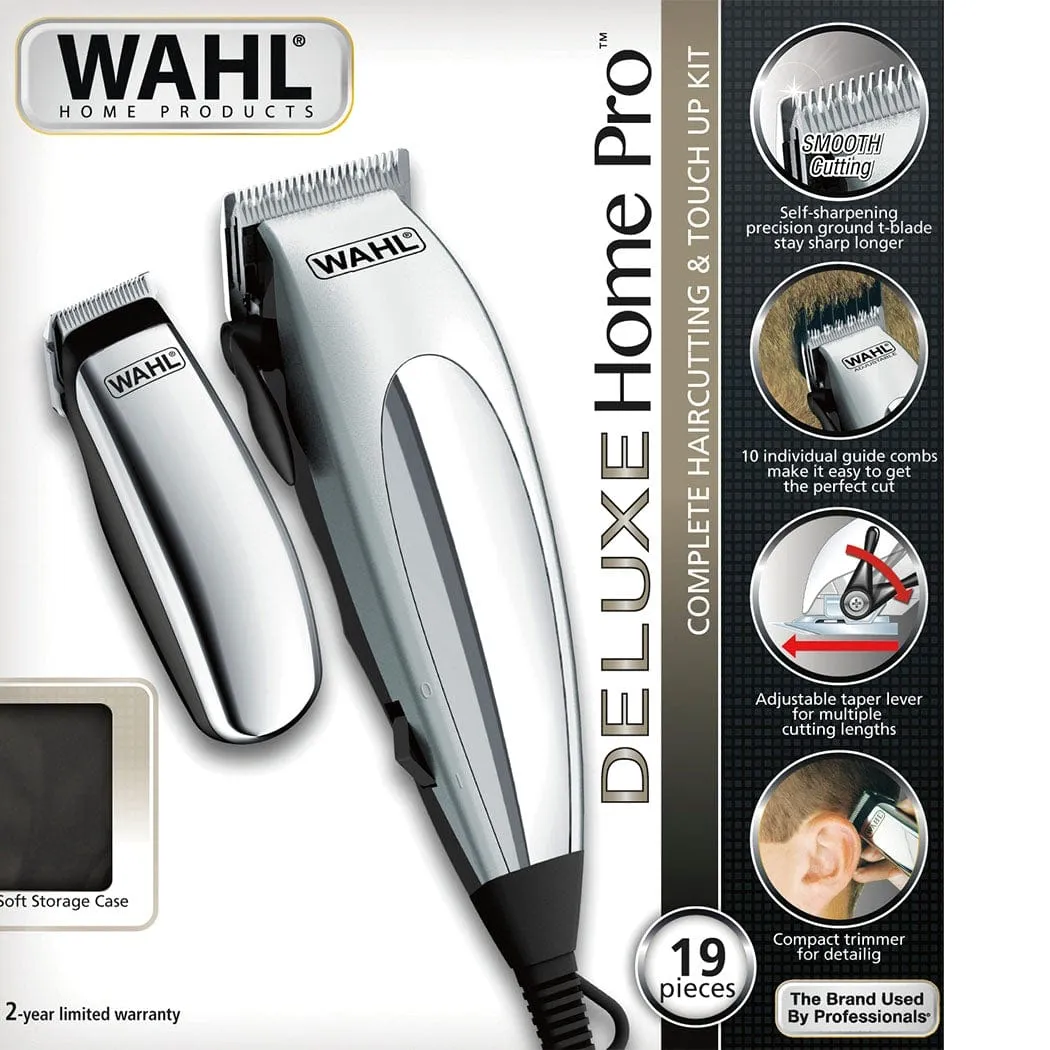 Wahl Deluxe Home Pro Complete Hair Cutting Kit Clipper & Trimmer Combo