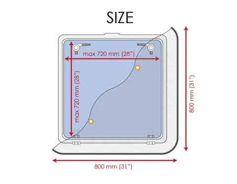 Waterline Design Mosquito Net for Large Hatches - 800 x 800mm