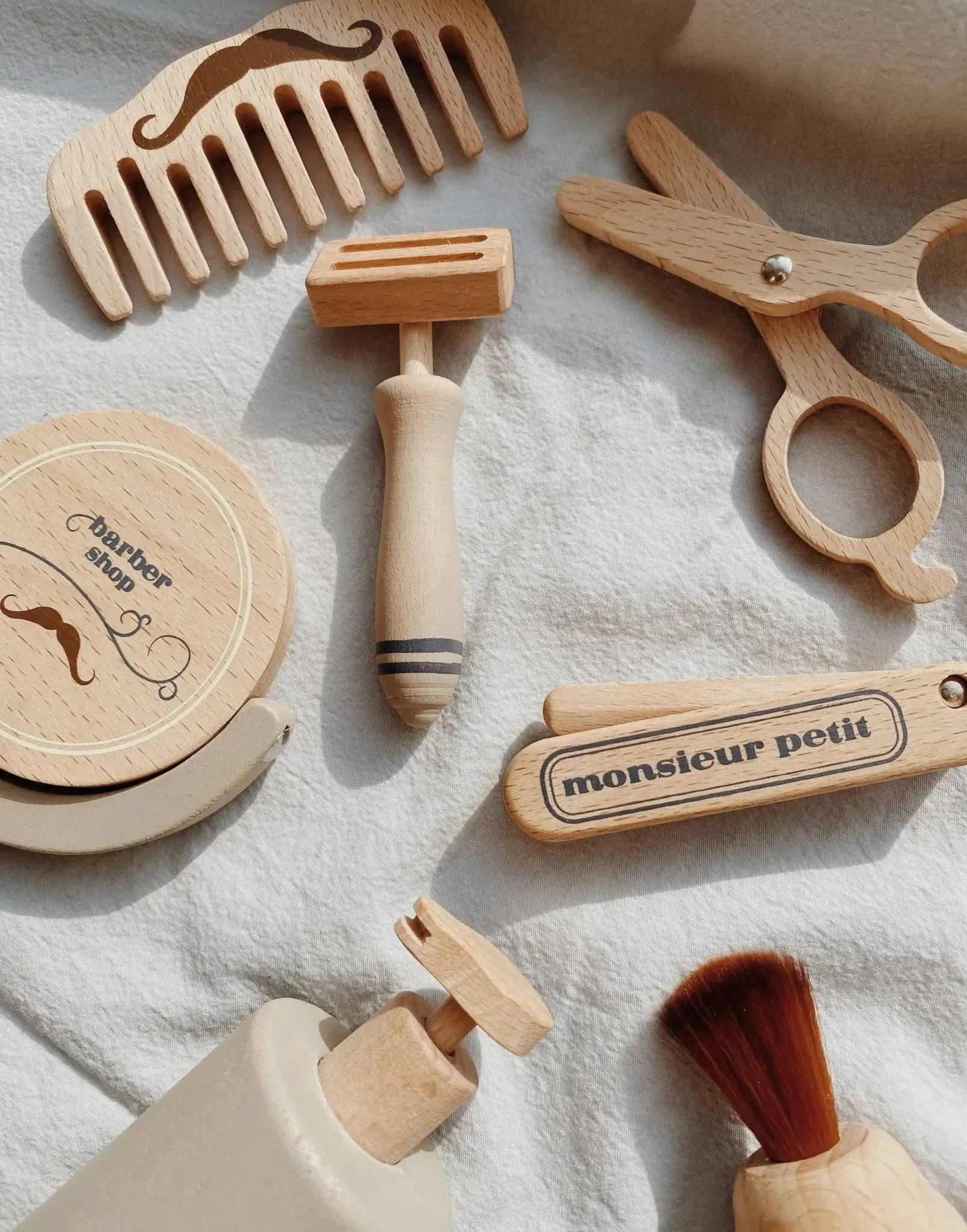 Wooden Barber Set Toy