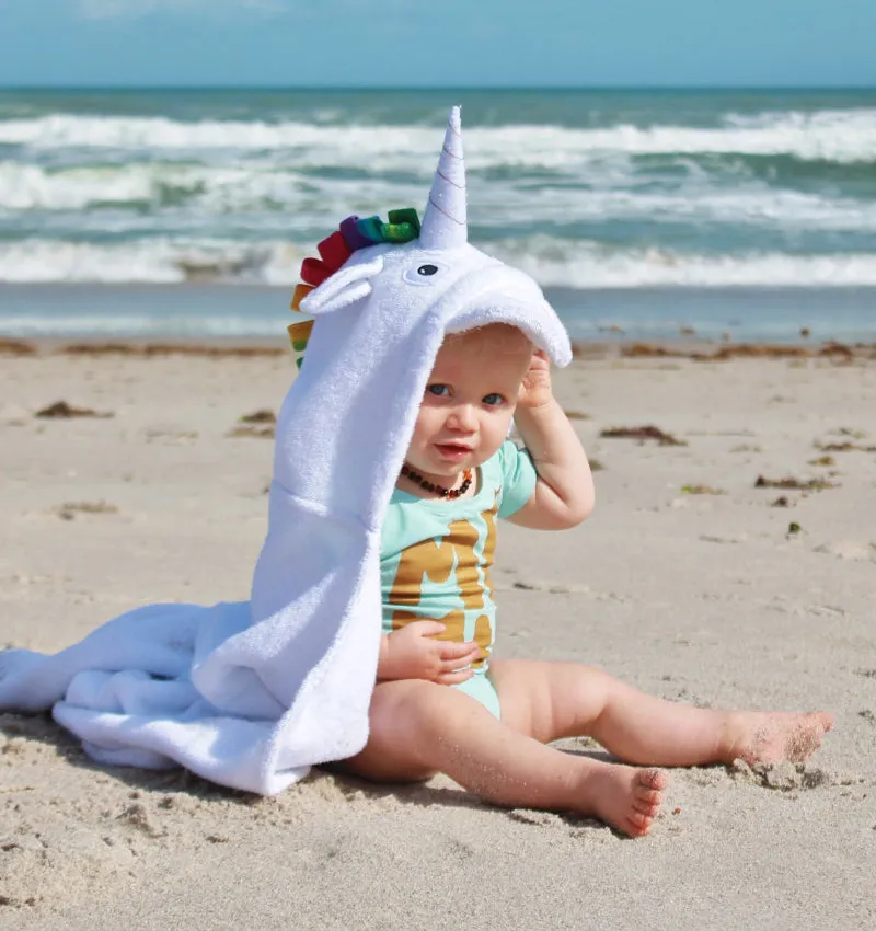 Yikes Twins - Unicorn Hooded towel